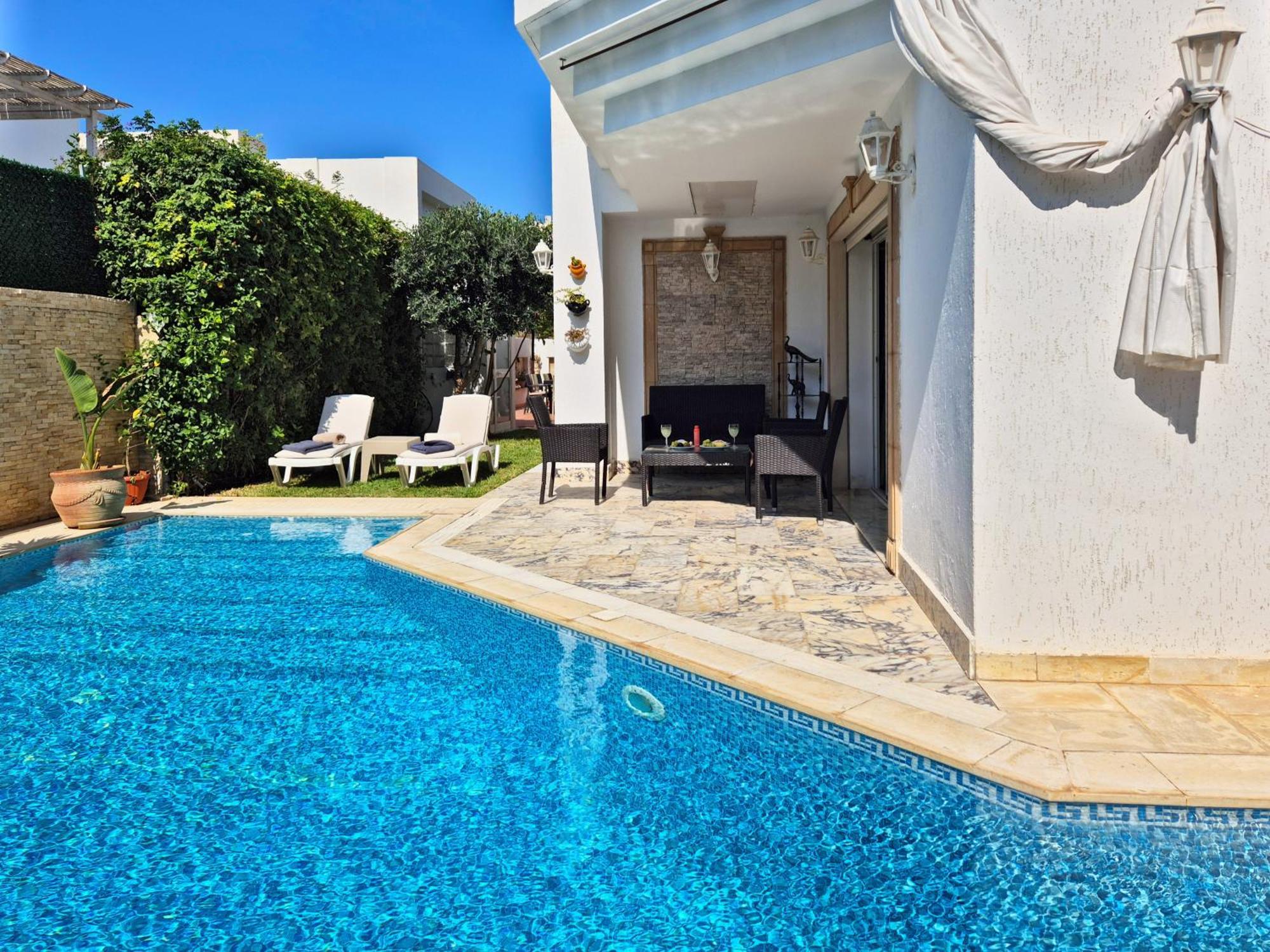 L'orchidee - De Luxe Avec Piscine Chauffee Et Vue Sur Le De Gasthof Tunis